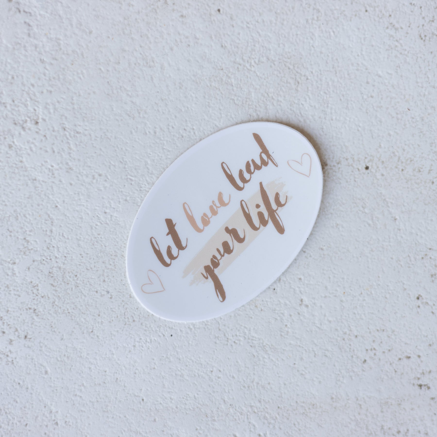 Let Love Lead Your Life sticker, 1 Corinthians 16:14 Christian sticker