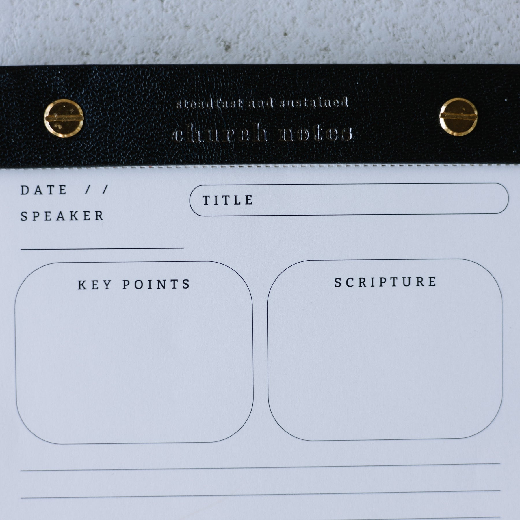 Church Notes Notepad – Tear-Off (On-the-Go Edition)