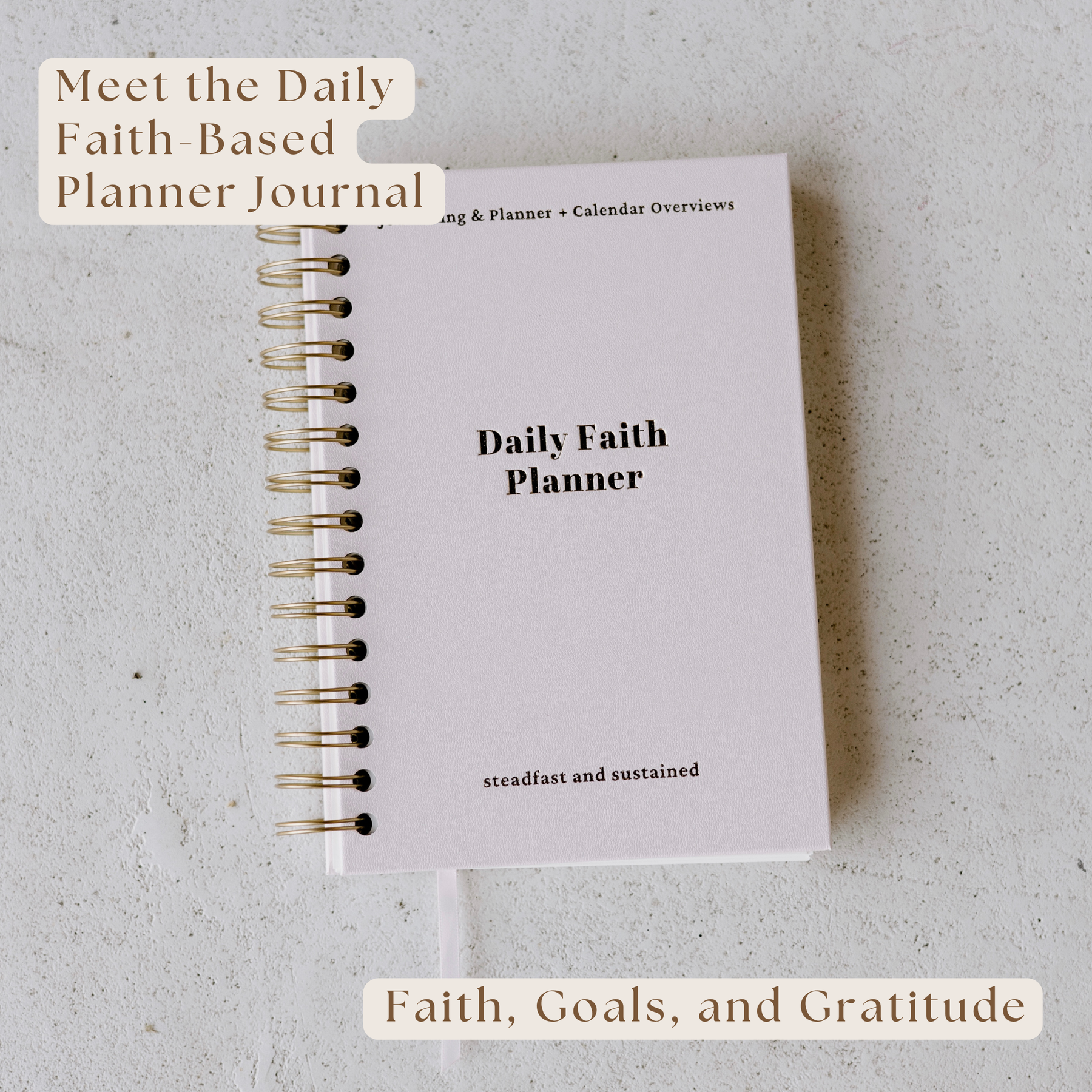 Daily Faith-Based Planner - Devotional Journaling Prompts, Calendar Planning, and Daily Planning
