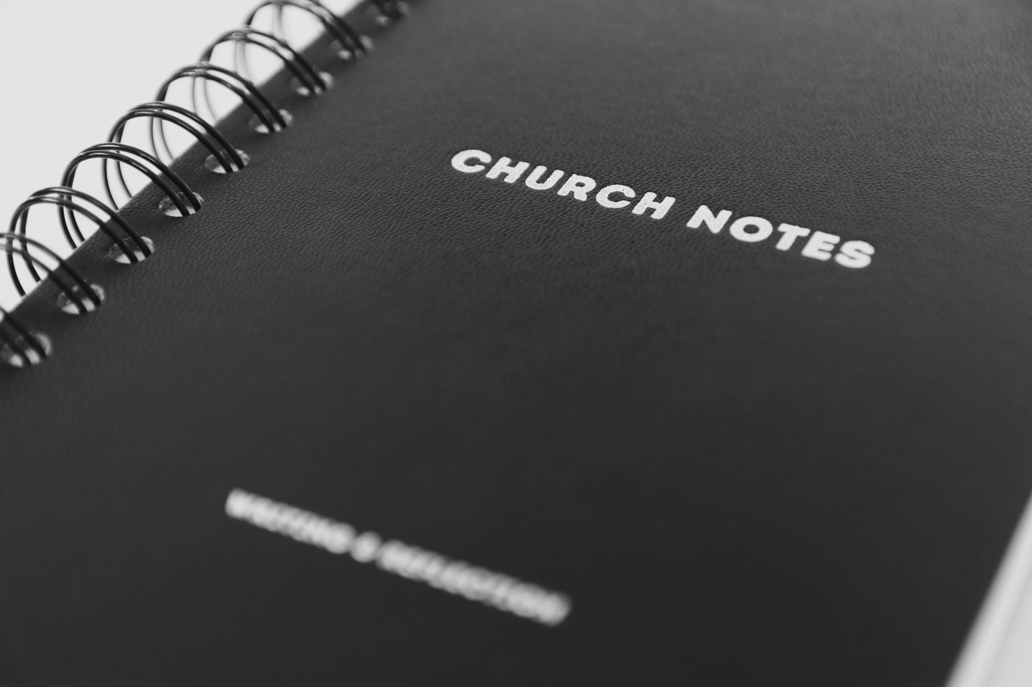 NEW Church Notes Journal - Spiral Charcoal