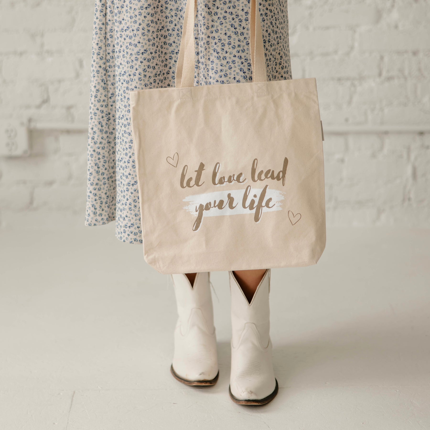 Let Love Lead Your Life tote — a meaningful Christian gift