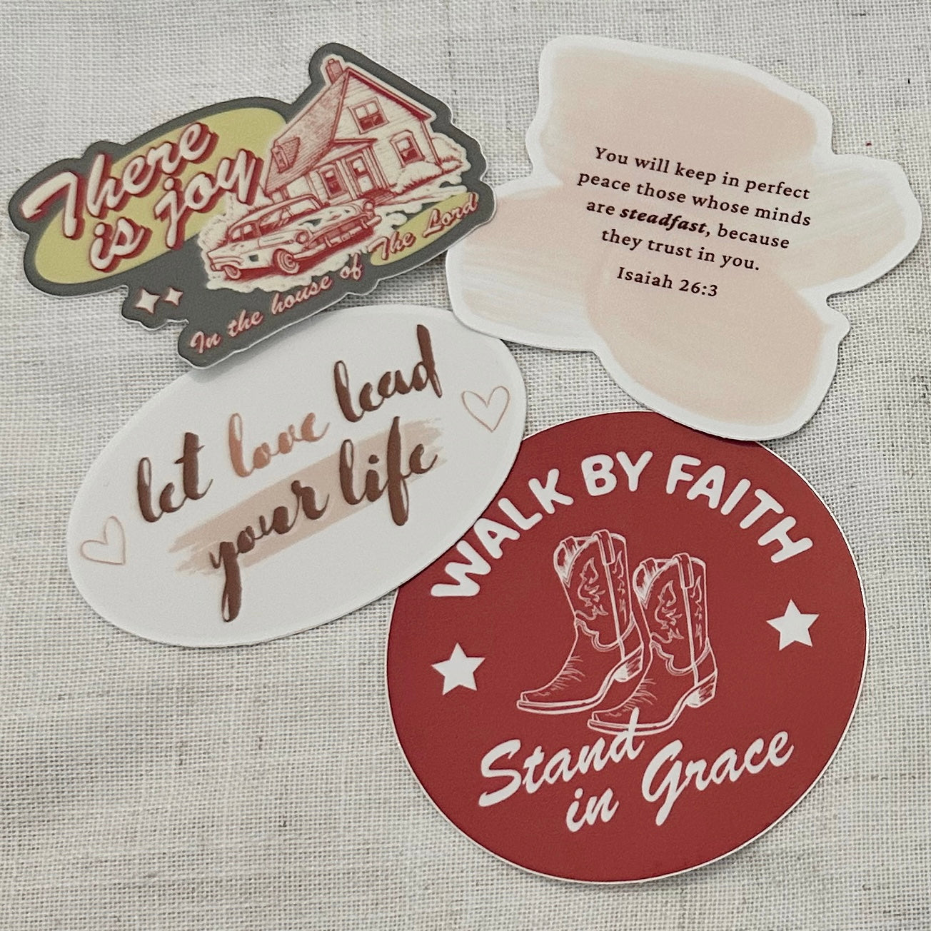 4 Christian Stickers Bundle - NEW Fall 2025