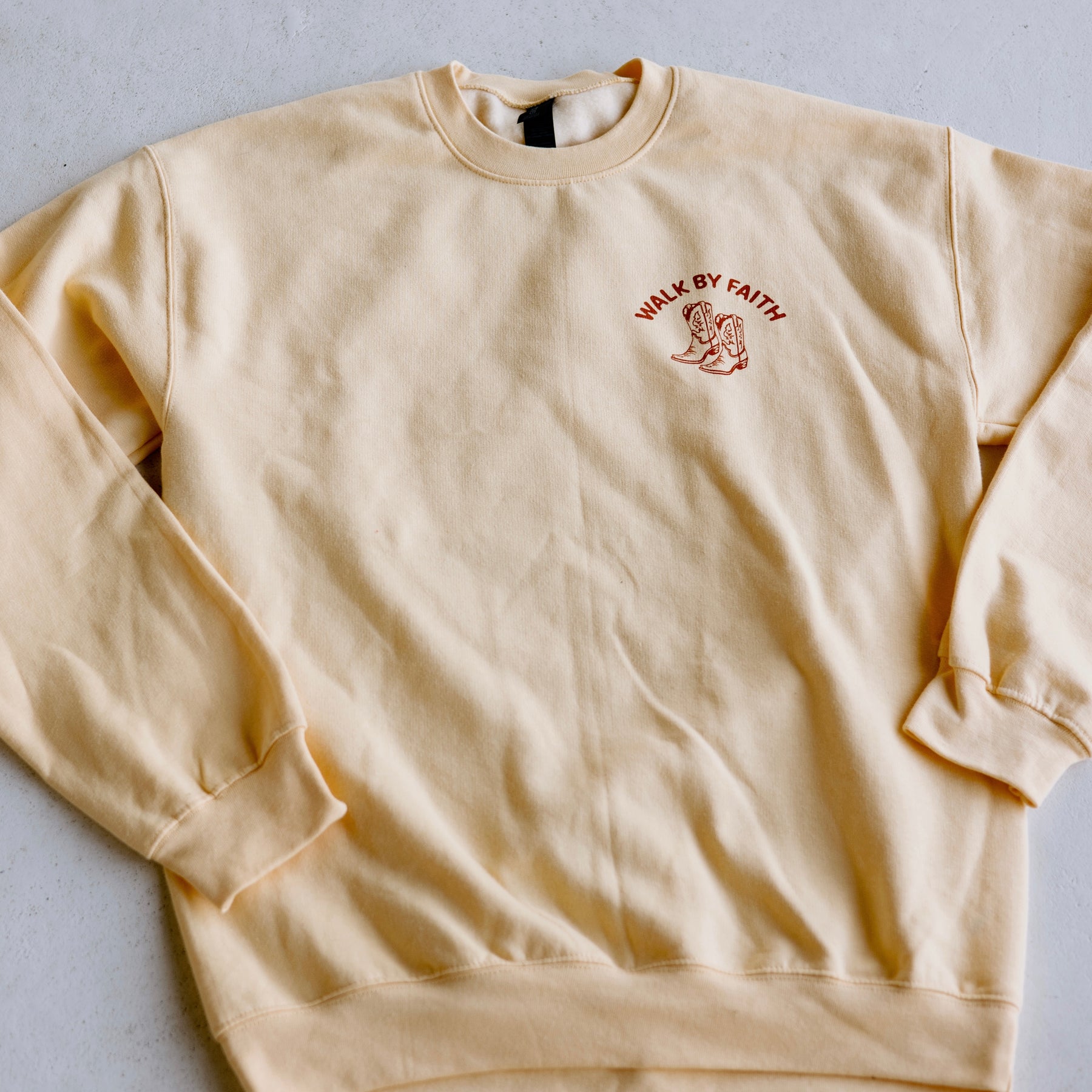 Cozy faith crewneck by Steadfast & Sustained