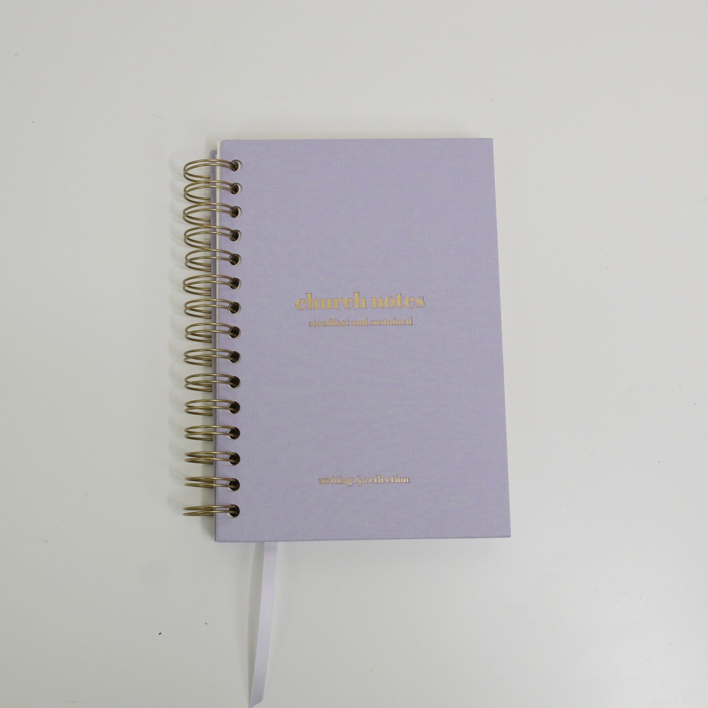Church Notes Journal - Spiral Linen Purple