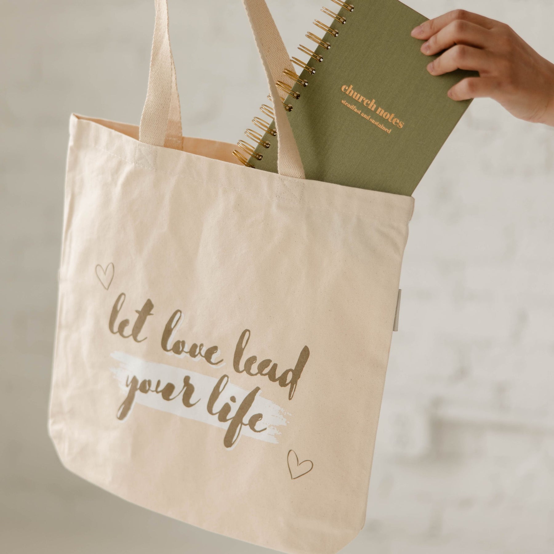 Canvas faith tote bag by Steadfast & Sustained