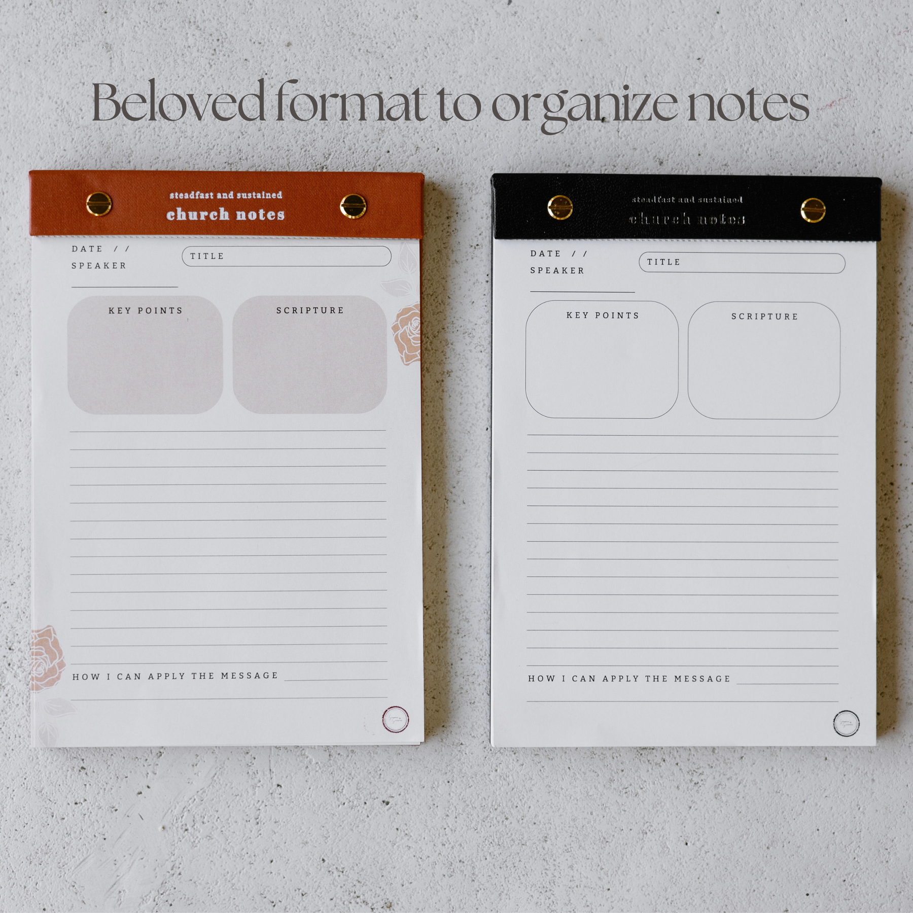 Church Notes Notepad infographic 2