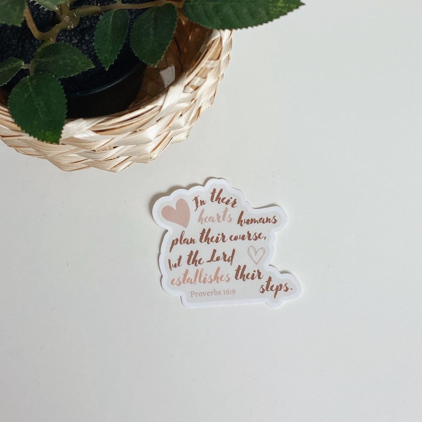 Proverbs 16:9 Sticker - Steadfast and Sustained