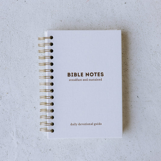 Steadfast & Sustained Bible Notes Journal, a guided Scripture study journal