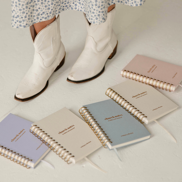 Church Notes Journal by Steadfast & Sustained, available in 12+ colors