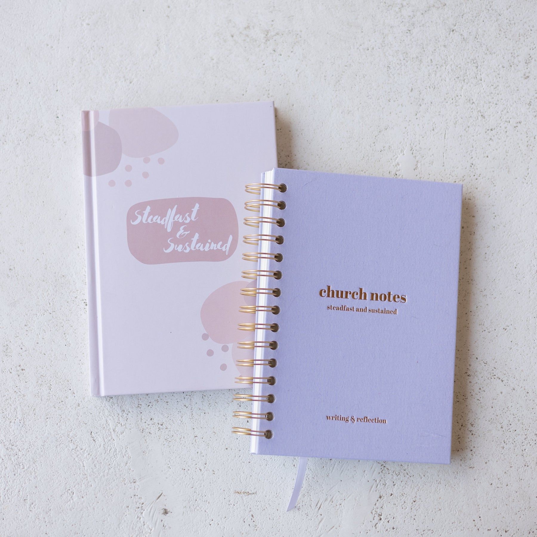 Guided journal duo for Scripture study and Sunday sermon notes