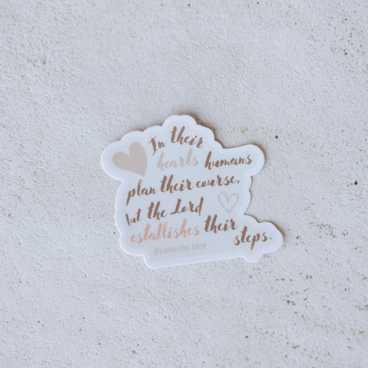 Proverbs 16:9 Sticker