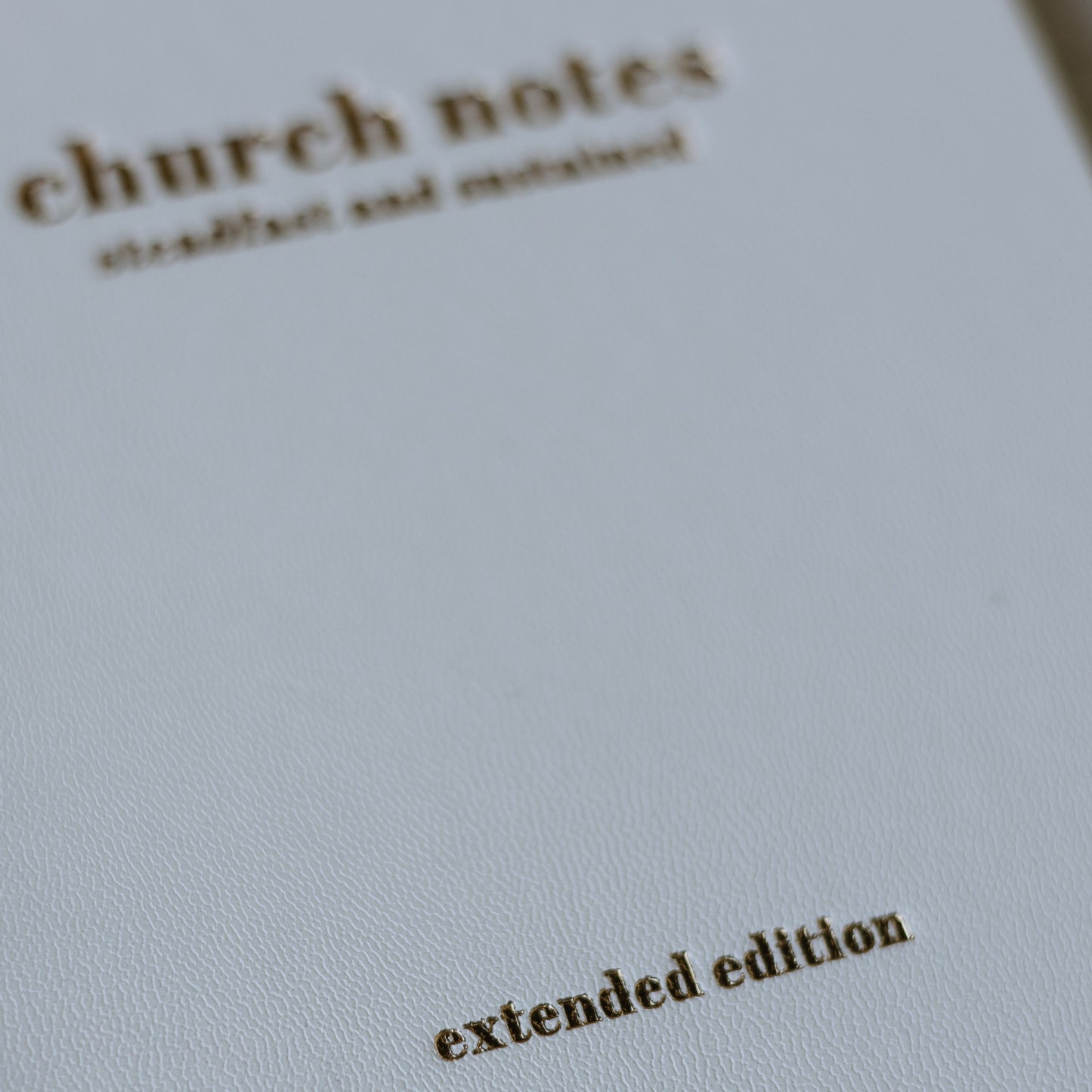 Church Notes Journal – Extended Edition (More Space Per Sermon)
