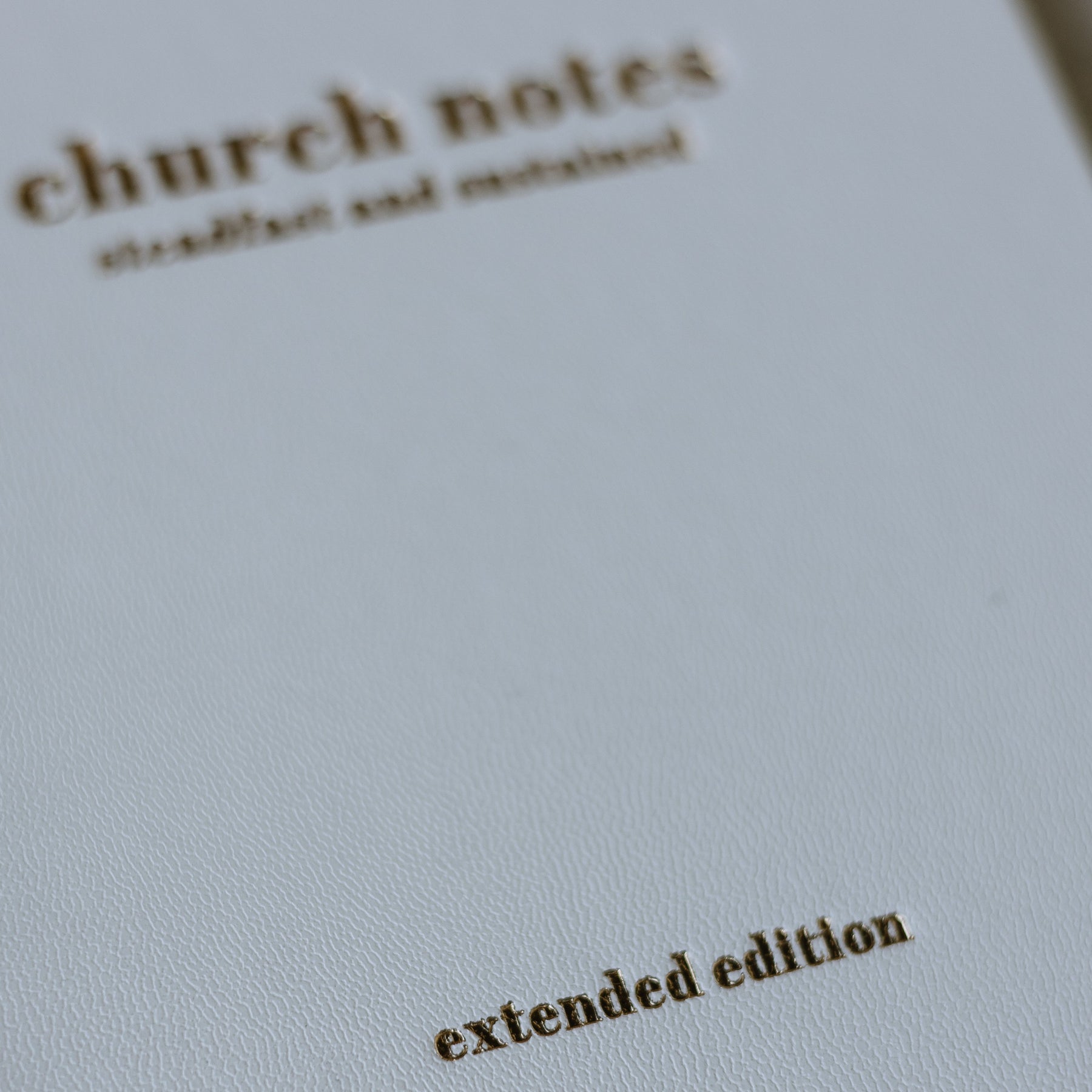 Church Notes Journal – Extended Edition (More Space Per Sermon)