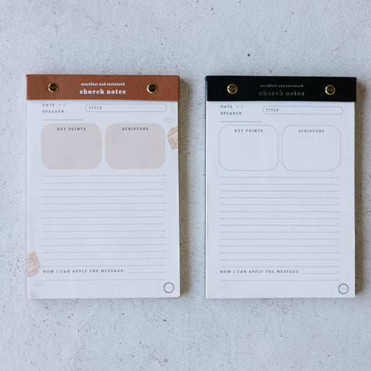 Church Notes Notepad – Tear-Off (On-the-Go Edition)