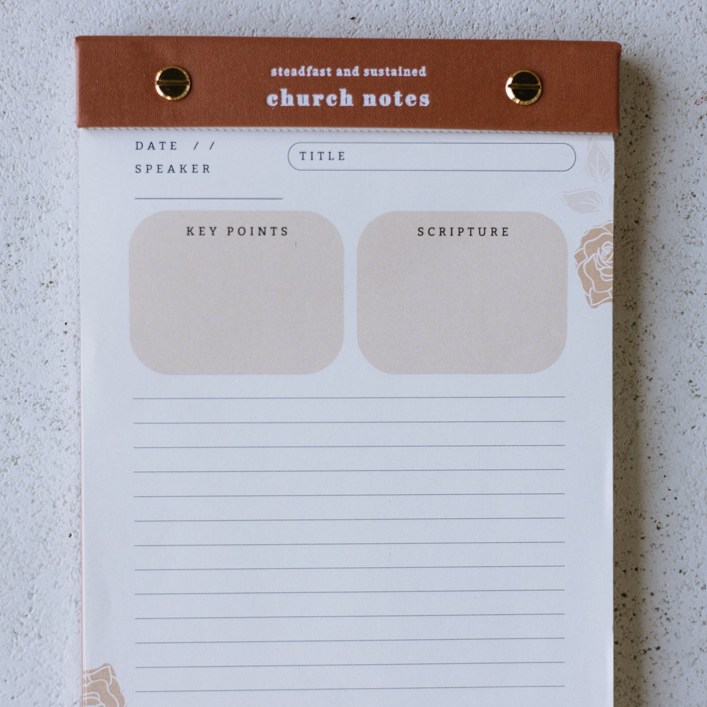 Church Notes Notepad – Tear-Off (On-the-Go Edition)