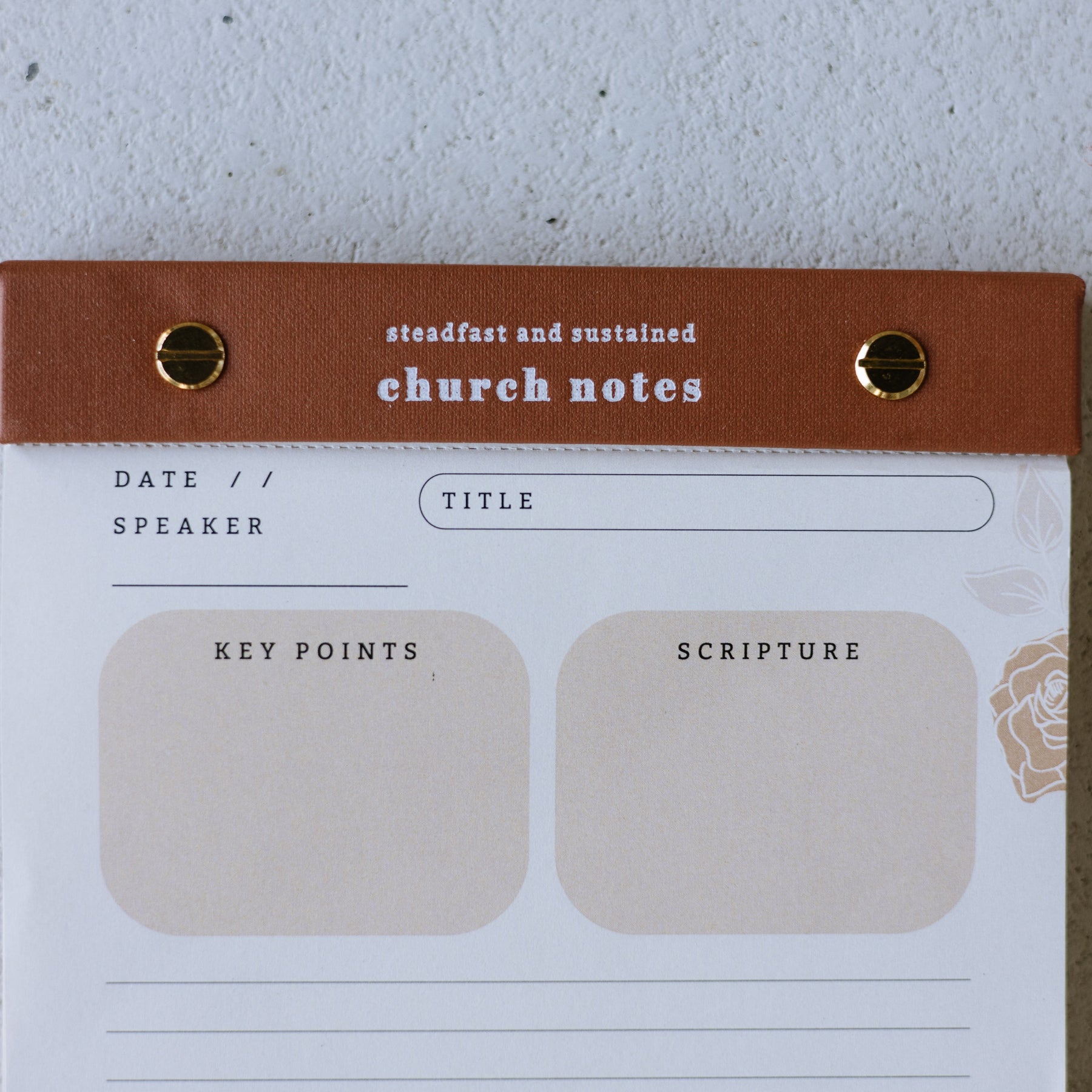 Church Notes Notepad – Tear-Off (On-the-Go Edition)