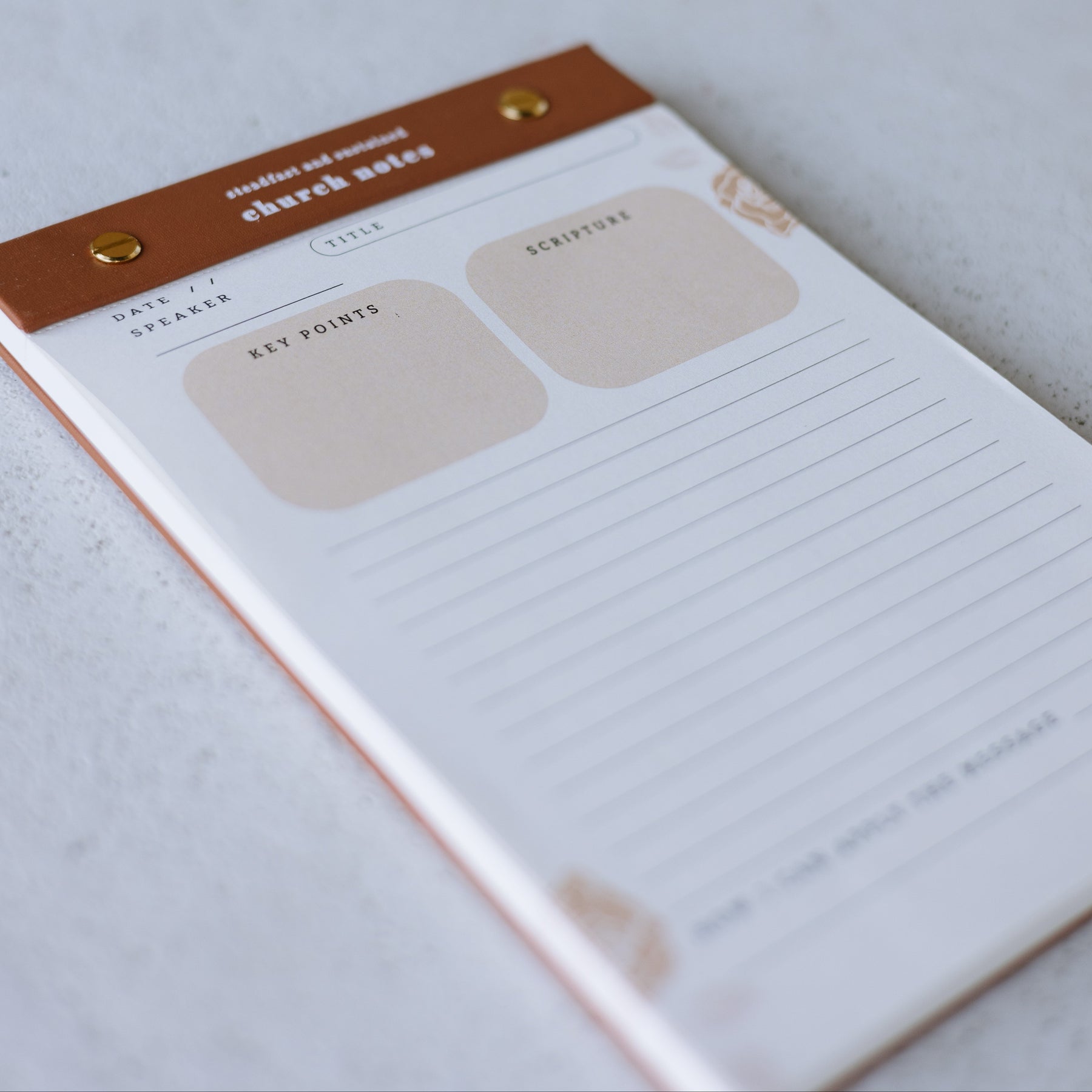 Church Notes Notepad – Tear-Off (On-the-Go Edition)