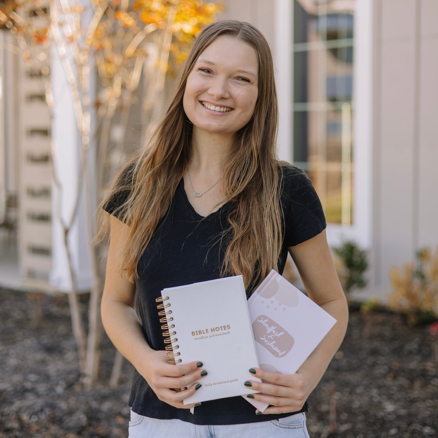 Bible Notes & Reflection Journal - White Linen Spiral - SLIGHTLY IMPERFECT