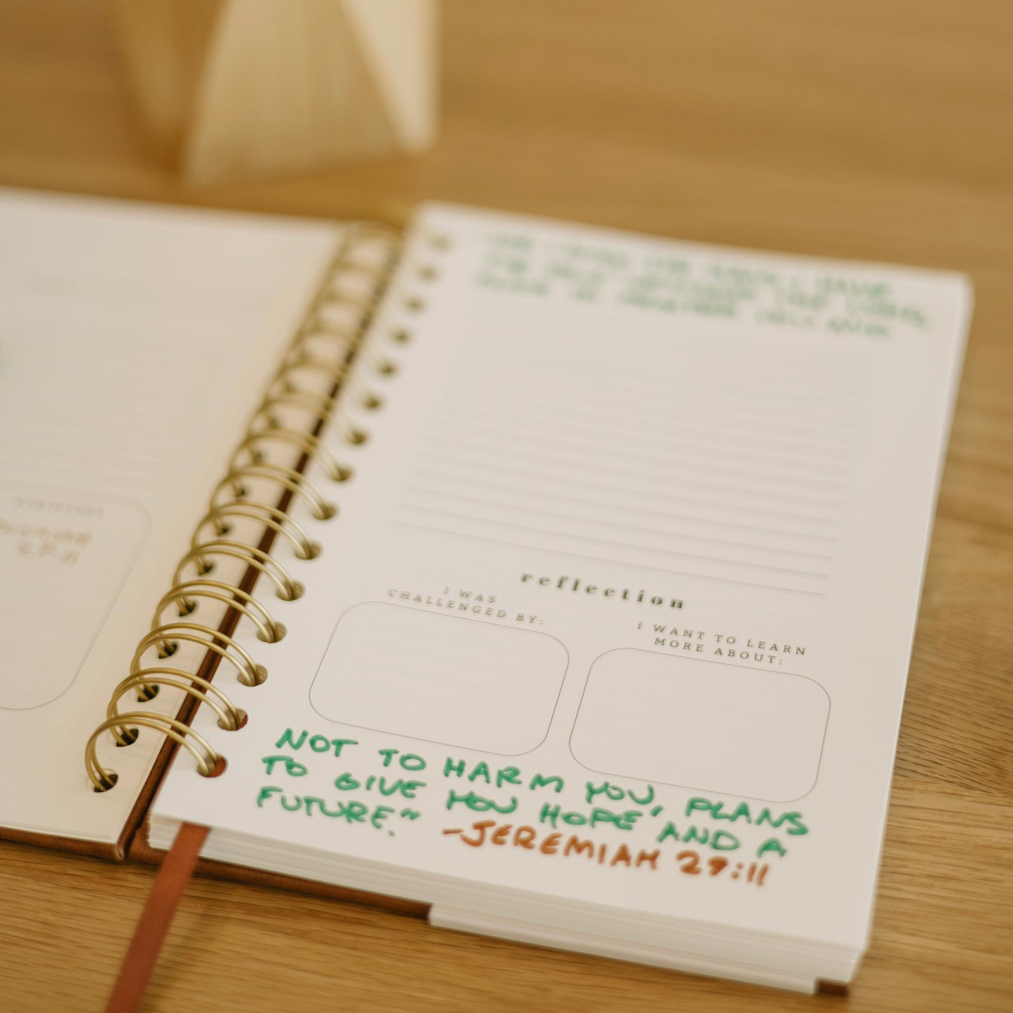 Church Notes Journal - EXTRA MARGIN SPACE Edition - Brown Faux Leather