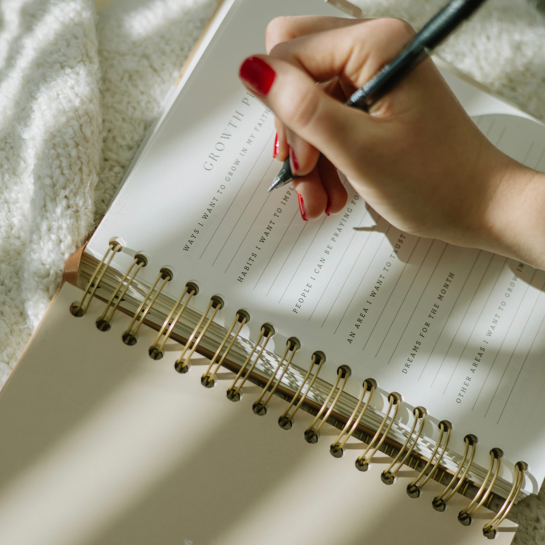 2026 Faith-Based Planner goal-setting and gratitude pages