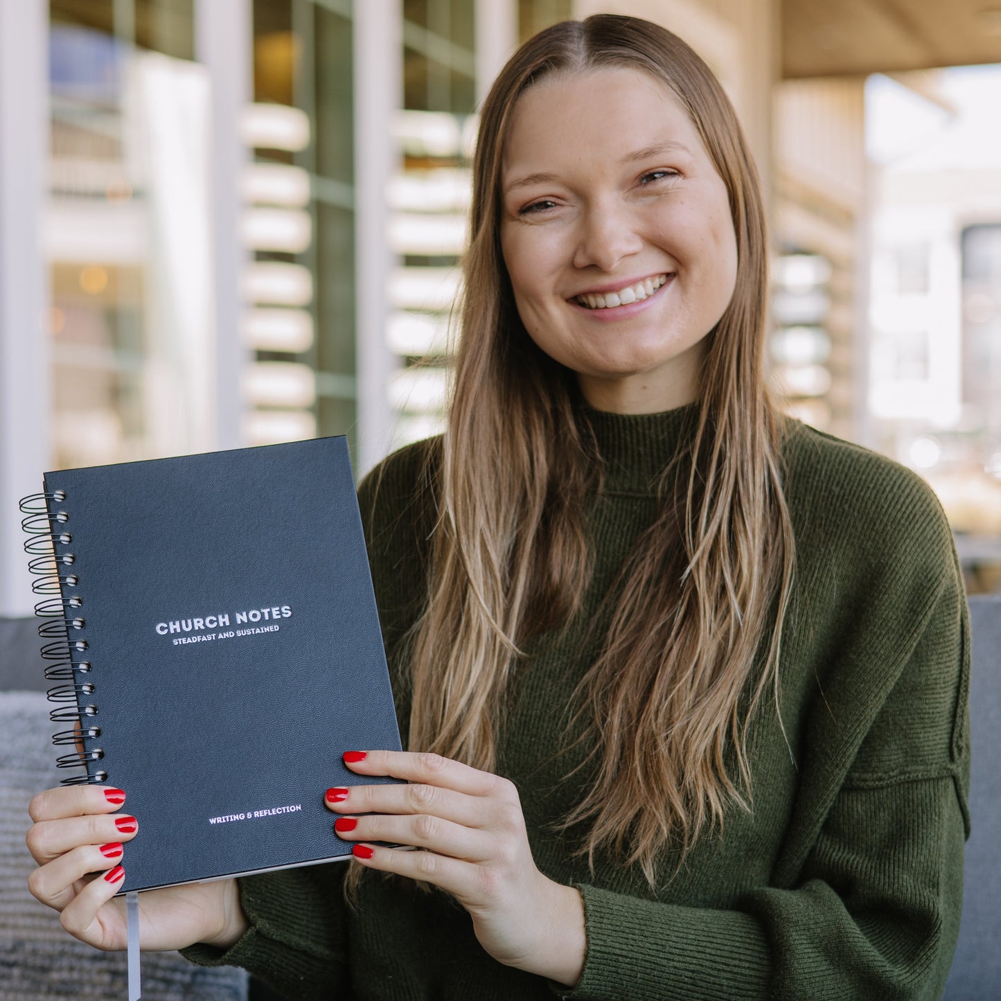 Church Notes Journal - EXTRA MARGIN SPACE Edition - Black Leatherette