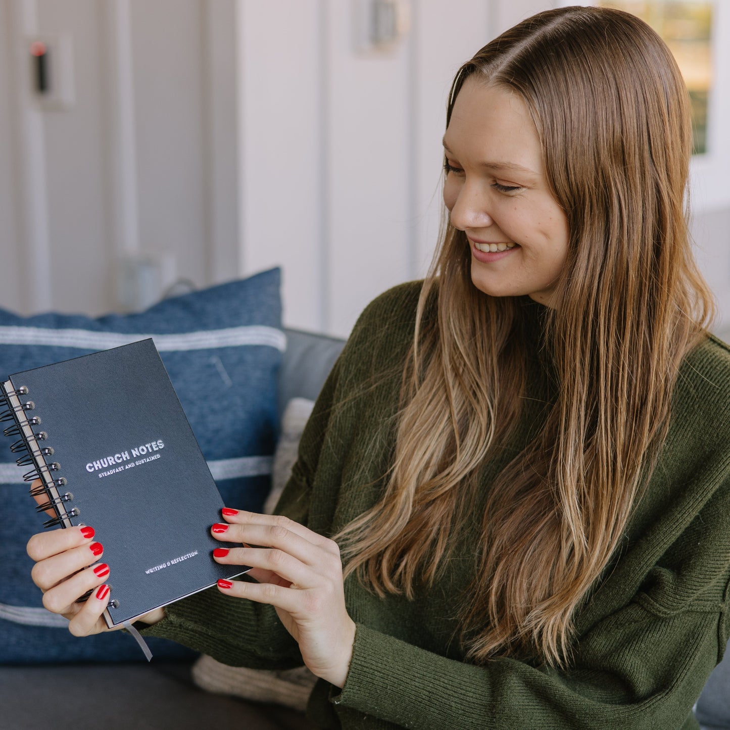 Church Notes Journal - EXTRA MARGIN SPACE Edition - Black Leatherette