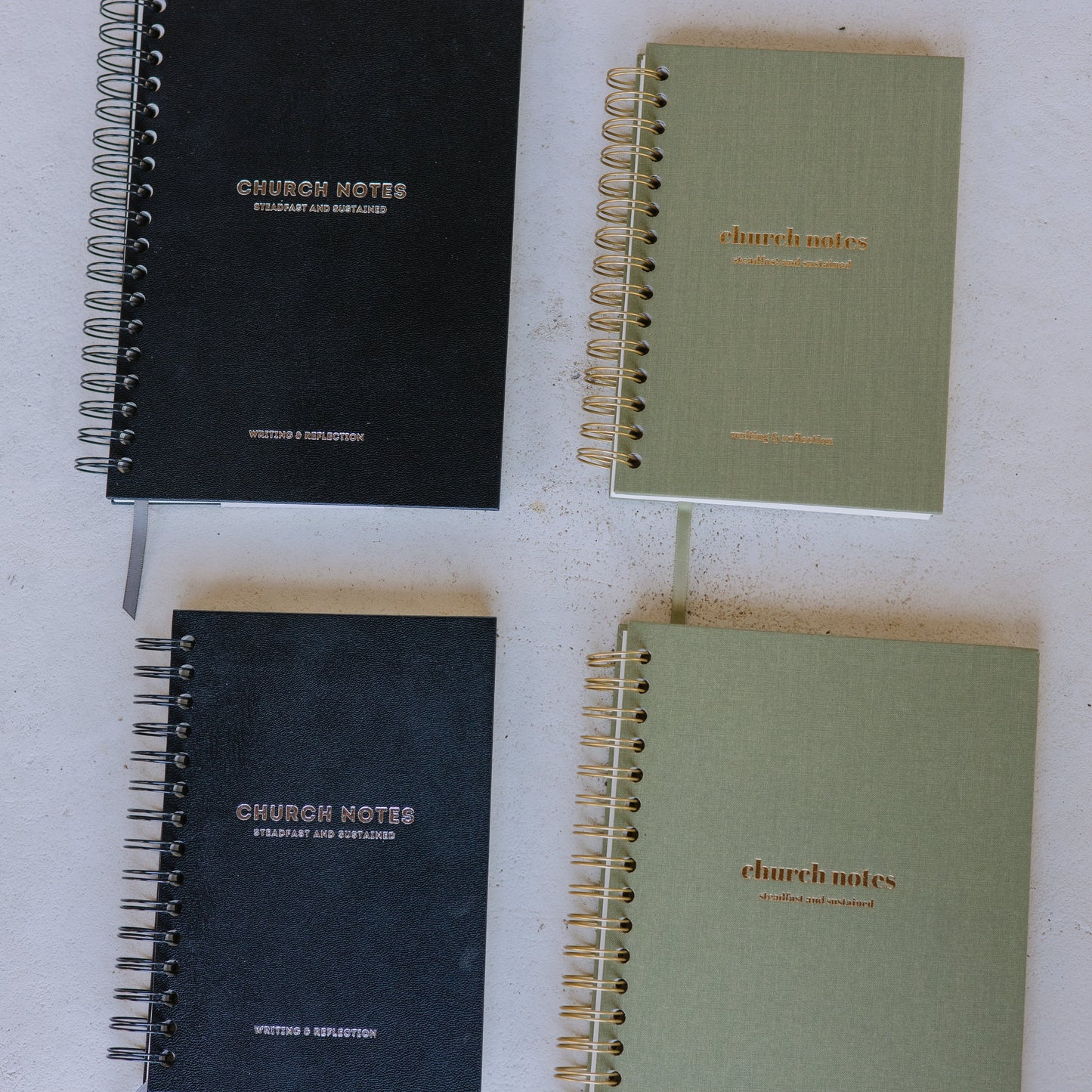 Church Notes Journal - EXTRA MARGIN SPACE Edition - Black Leatherette