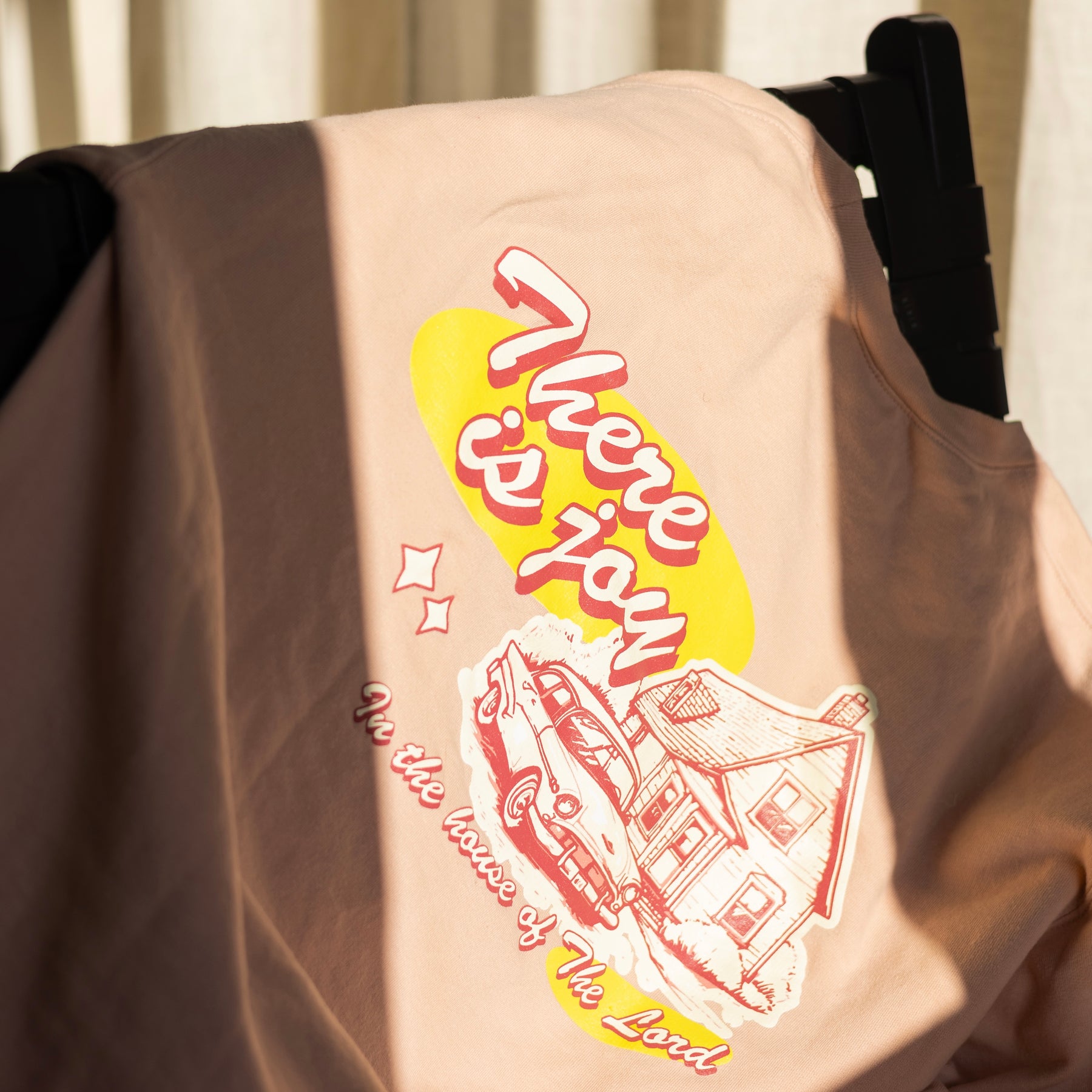 Soft Christian crewneck with There Is Joy message