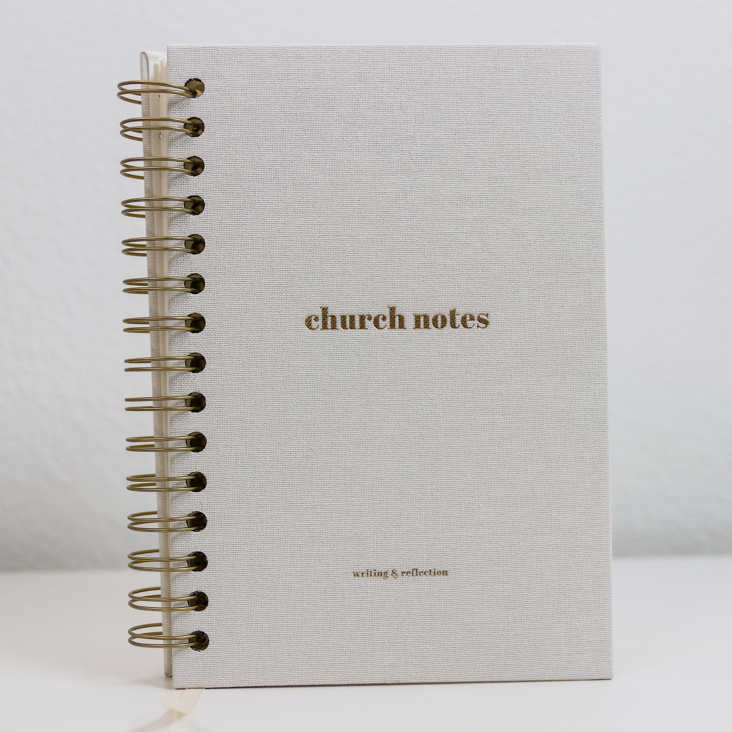 Church Notes Journal - Spiral Linen