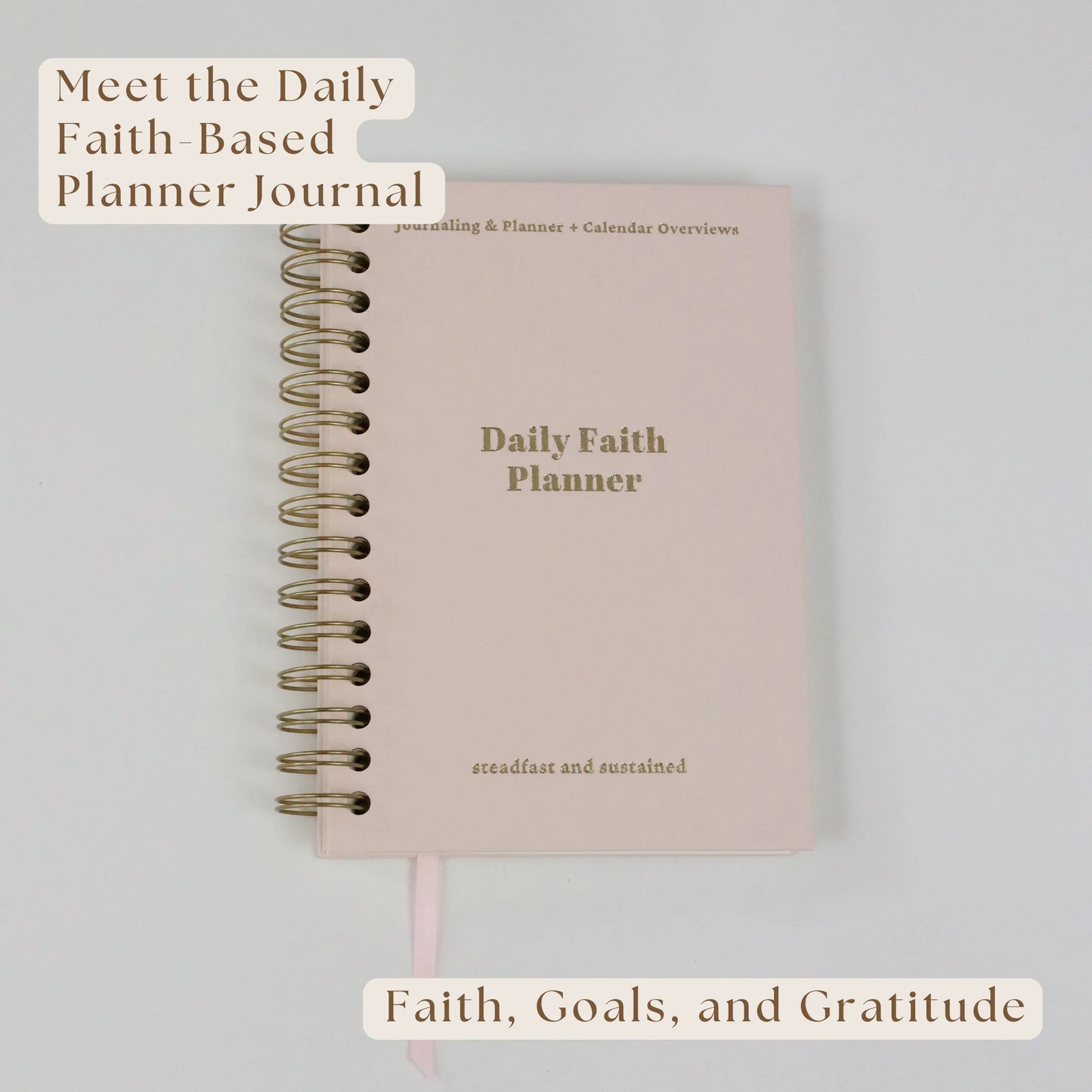 Daily Faith-Based Planner - Devotional Journaling Prompts, Calendar Planning, and Daily Planning