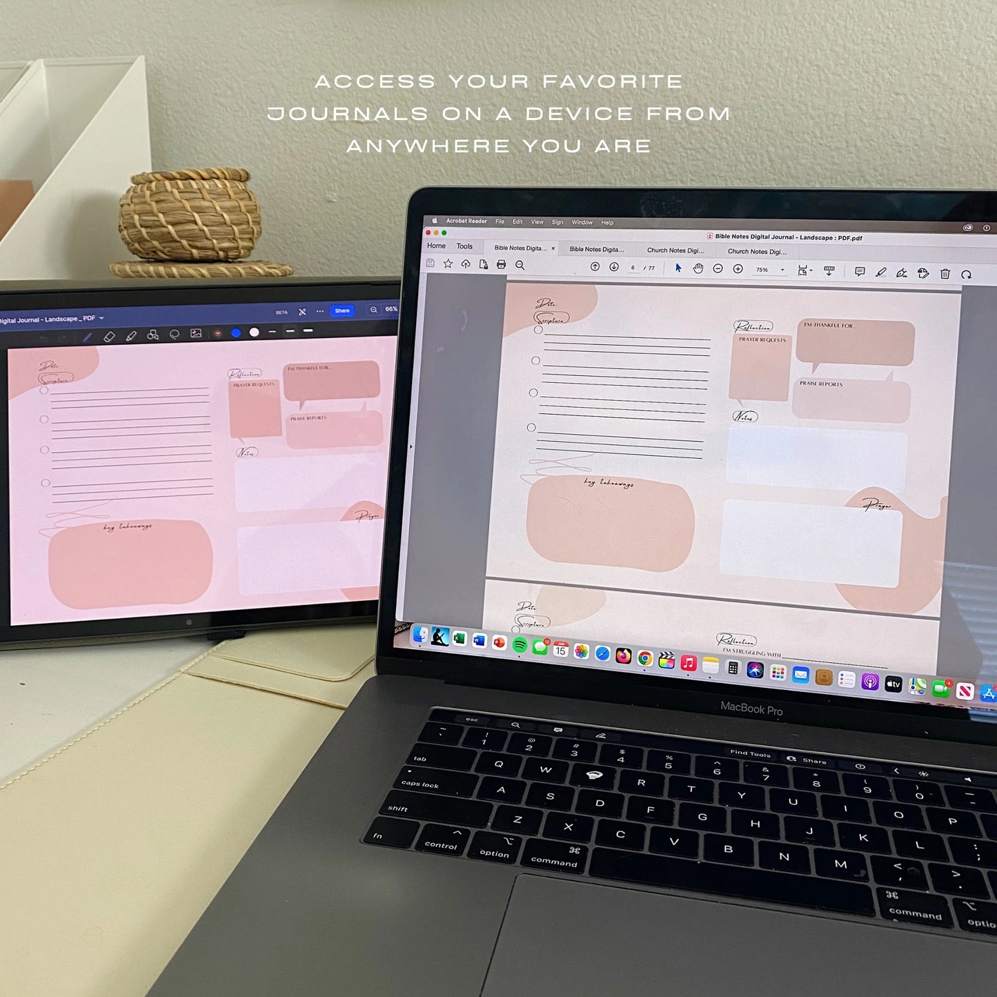 Church Notes Journal: Digital Version // Pink