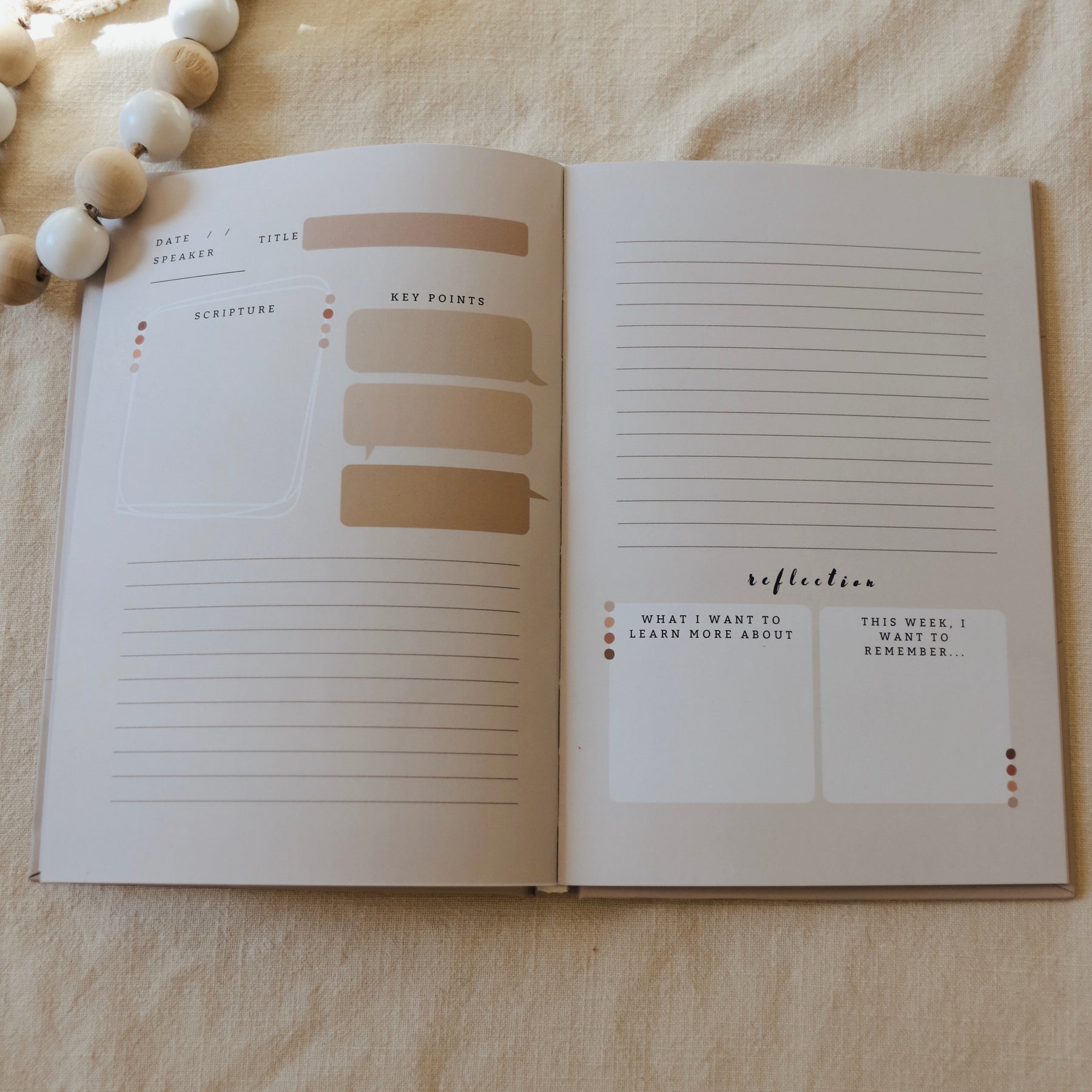 Church Notes Journal – Hardcover (Colorful Guided Edition)
