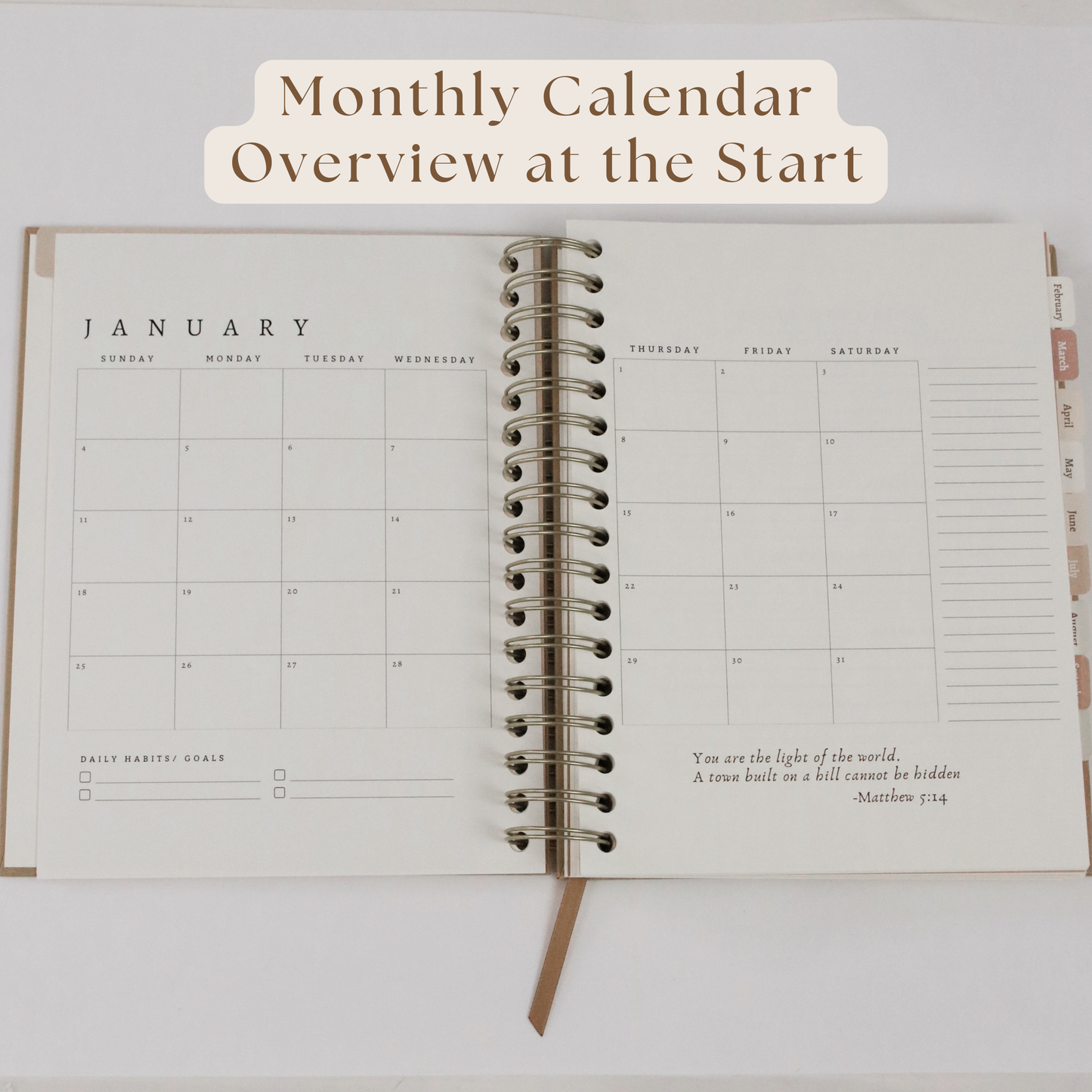 PREORDER: 2026 Yearly Faith, Goals, and Gratitude Planner