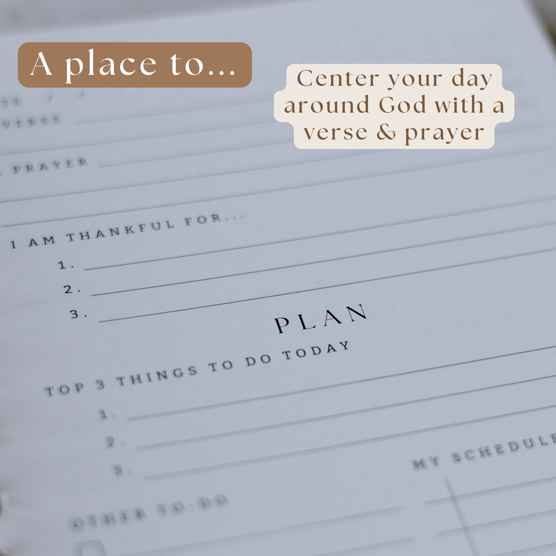 Daily Faith-Based Planner - Devotional Journaling Prompts, Calendar Planning, and Daily Planning