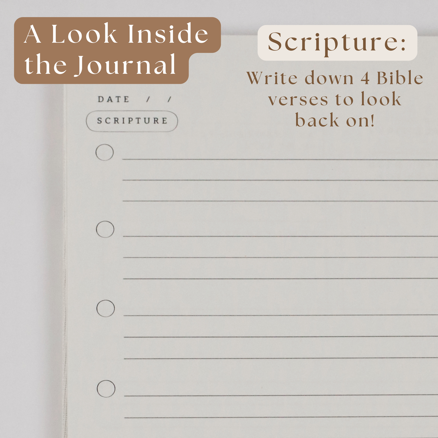Bible Notes & Reflection Journal - White Linen Spiral - SLIGHTLY IMPERFECT