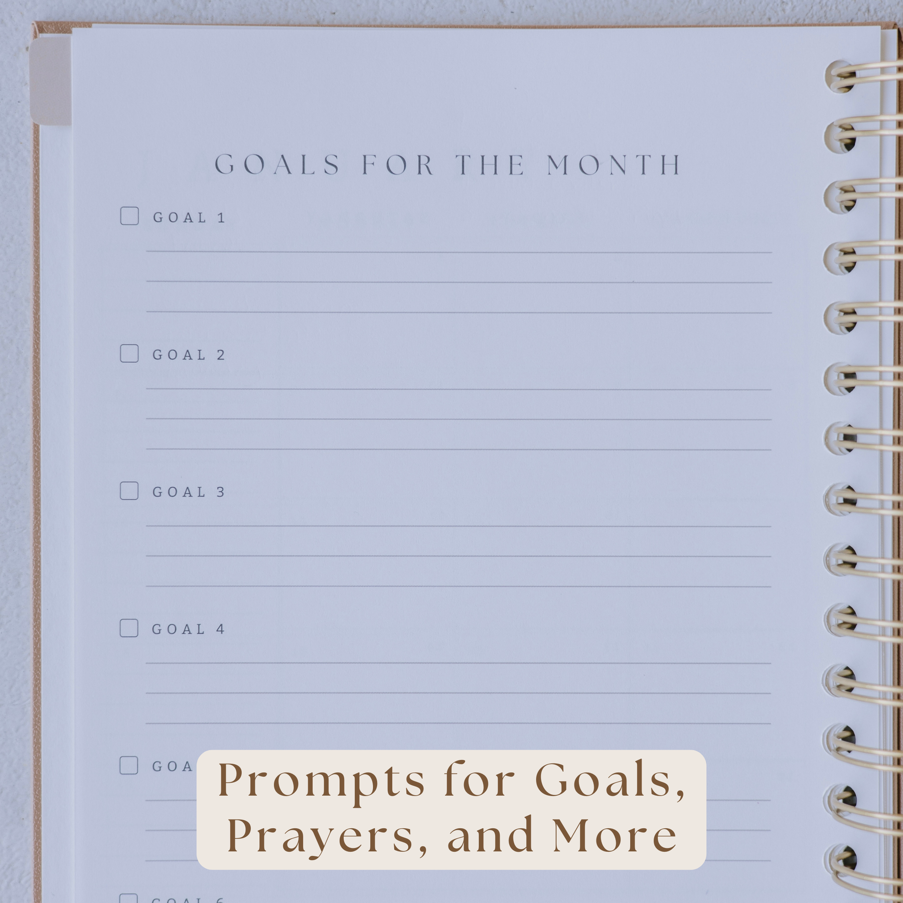 Yearly faith planner to stay organized and rooted in God