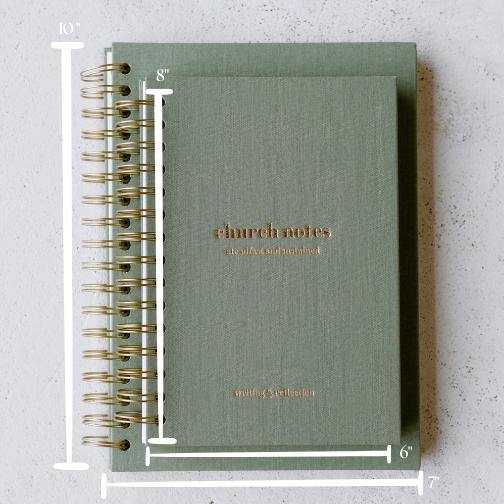 Church Notes Journal Spiral | Stay Focused & Grow in Faith Weekly
