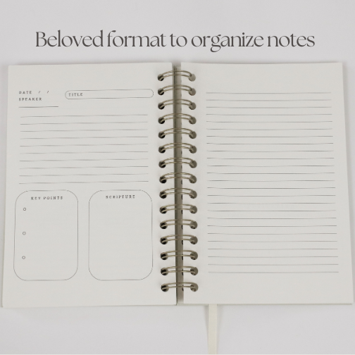 Church Notes Journal - Extended Edition - Spiral, Light Green Leatherette