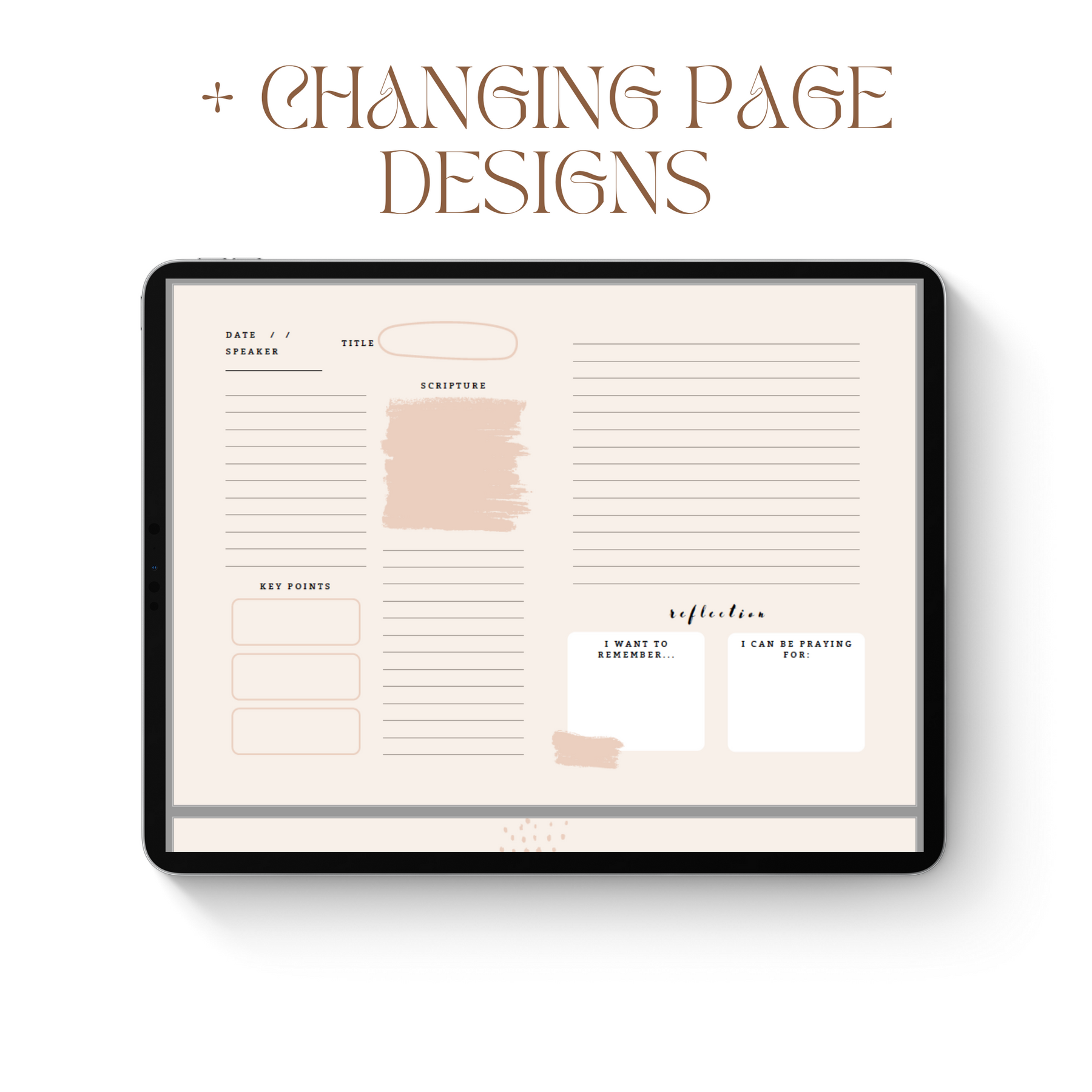 Church Notes Journal: Digital Version // Pink