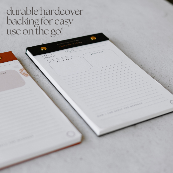 Church Notes Notepad