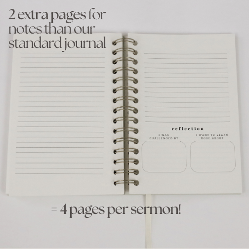 Church Notes Journal - Extended Edition - Spiral, Light Green Leatherette