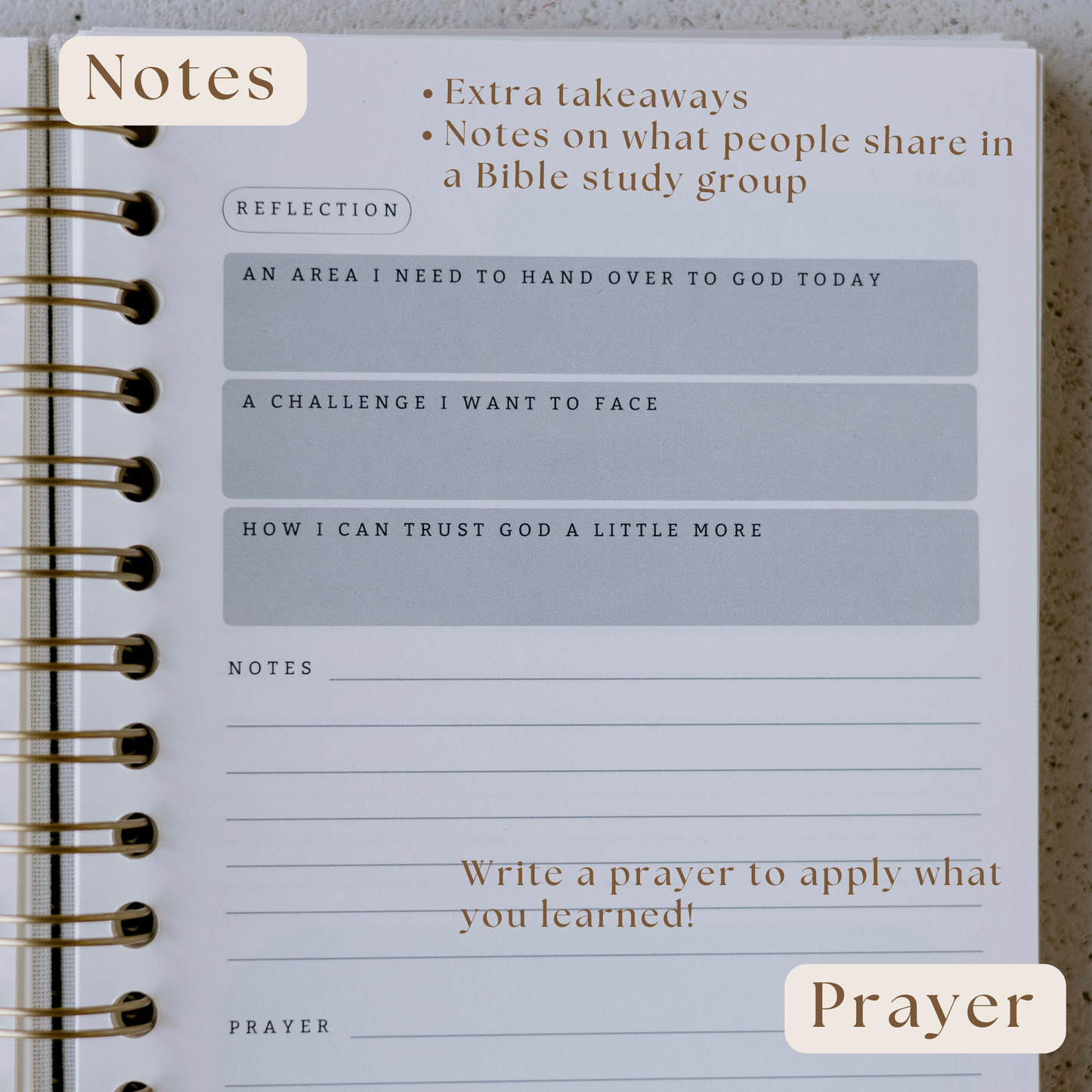 Bible Notes Journal – Guided Scripture Study & Reflection