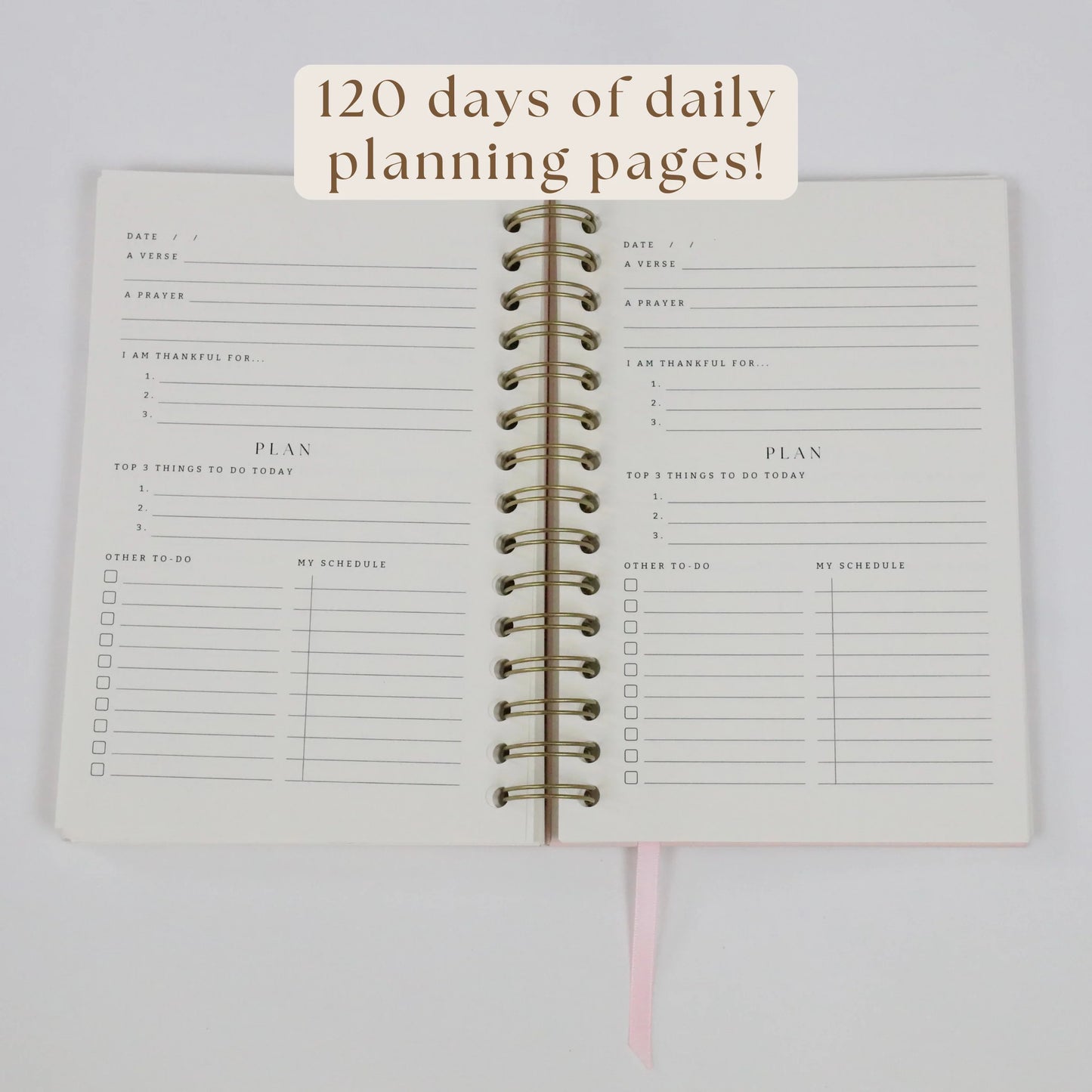 Daily Faith-Based Planner - Devotional Journaling Prompts, Calendar Planning, and Daily Planning