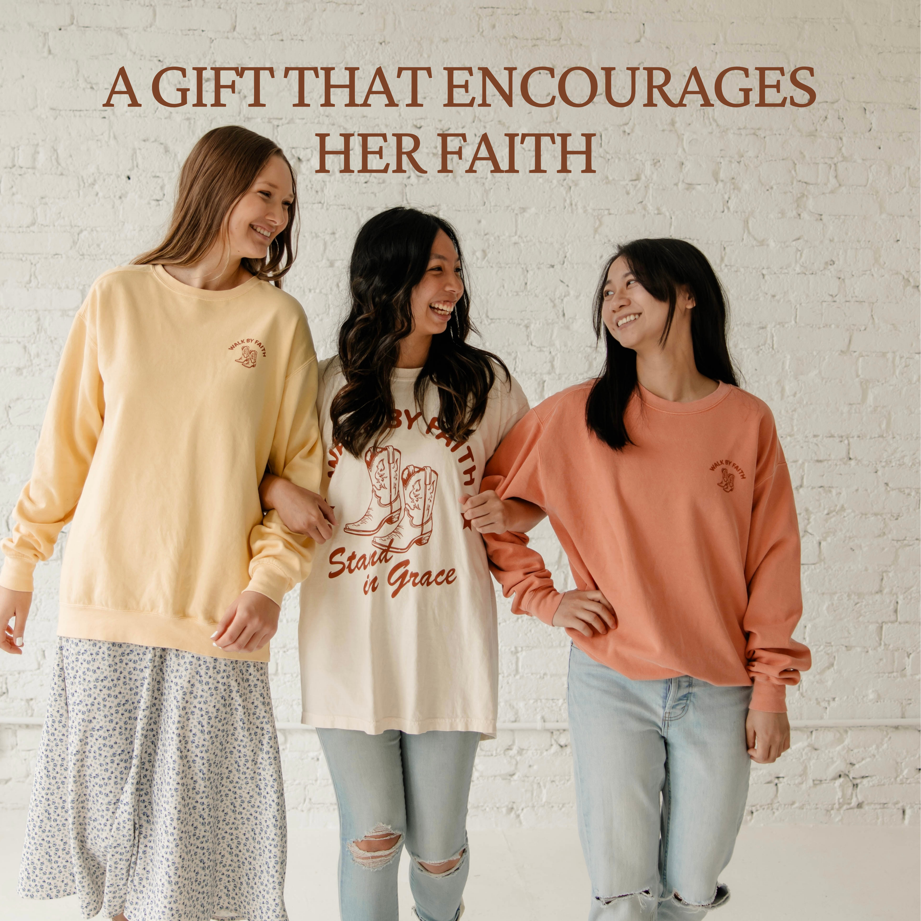 Faith-based Christian sweatshirt gift for women, perfect for birthdays, graduations, Mother's Day, Christmas, Bible study groups, and Christian friends.
