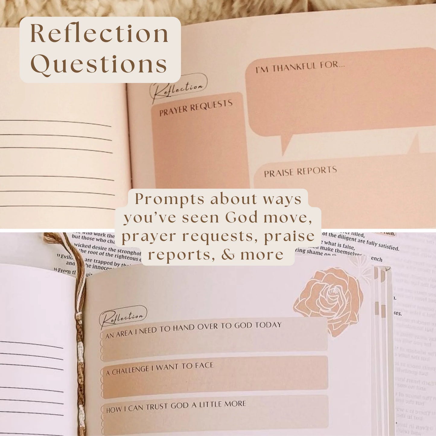 Bible Notes & Reflection Journal - Pink Hardcover