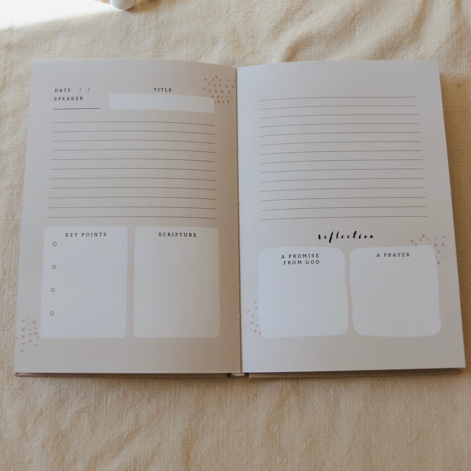 Church Notes Journal – Hardcover (Colorful Guided Edition)