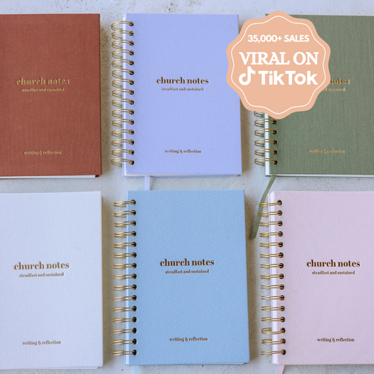 Church Notes Journal Spiral | Stay Focused & Grow in Faith Weekly