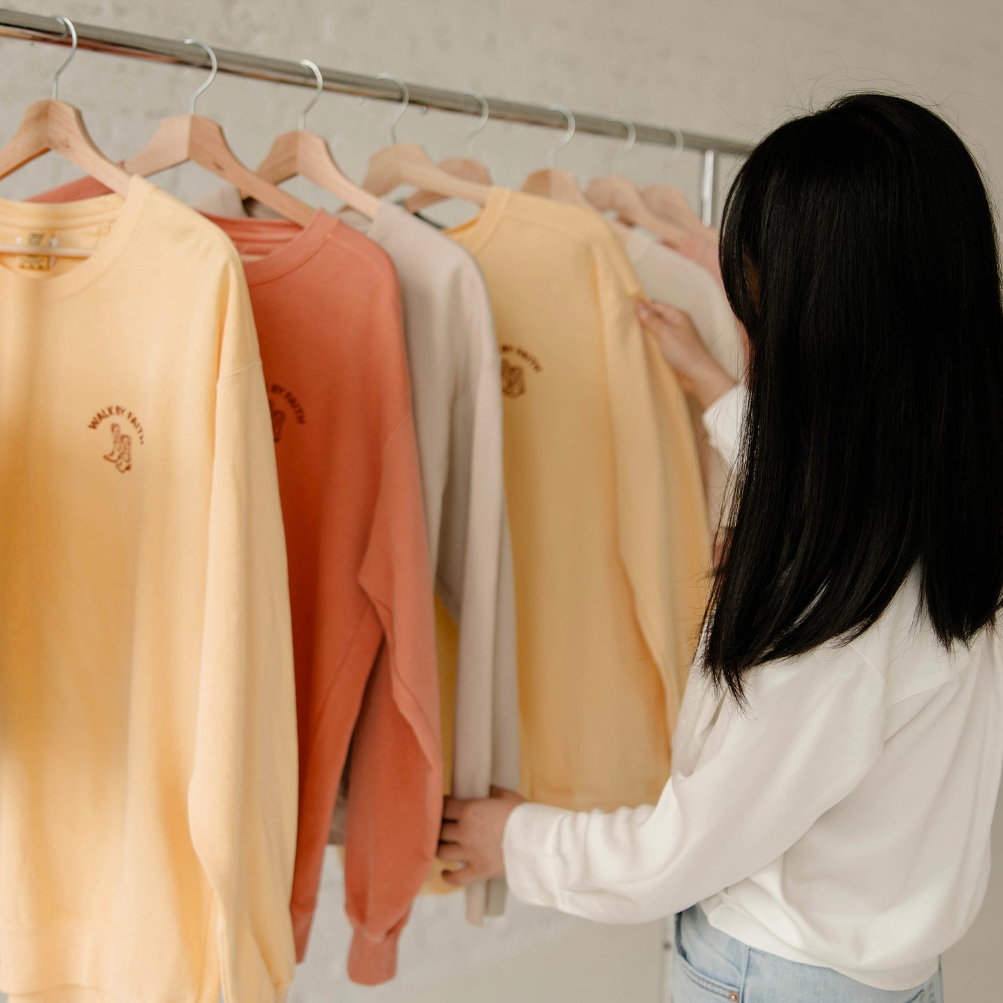 Walk by Faith, Stand in Grace Crewneck