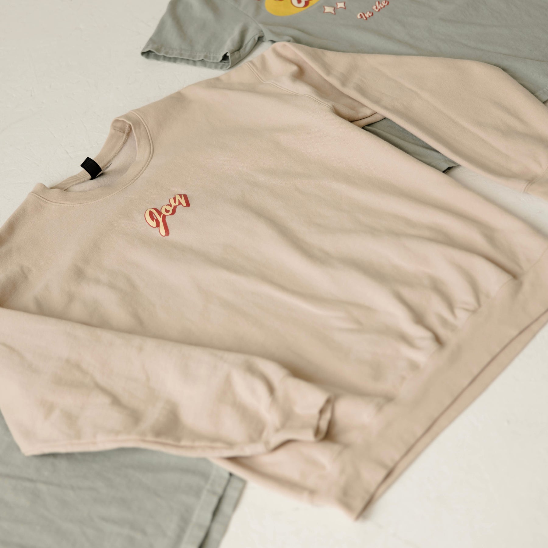 Faith-based vintage crewneck sweatshirt