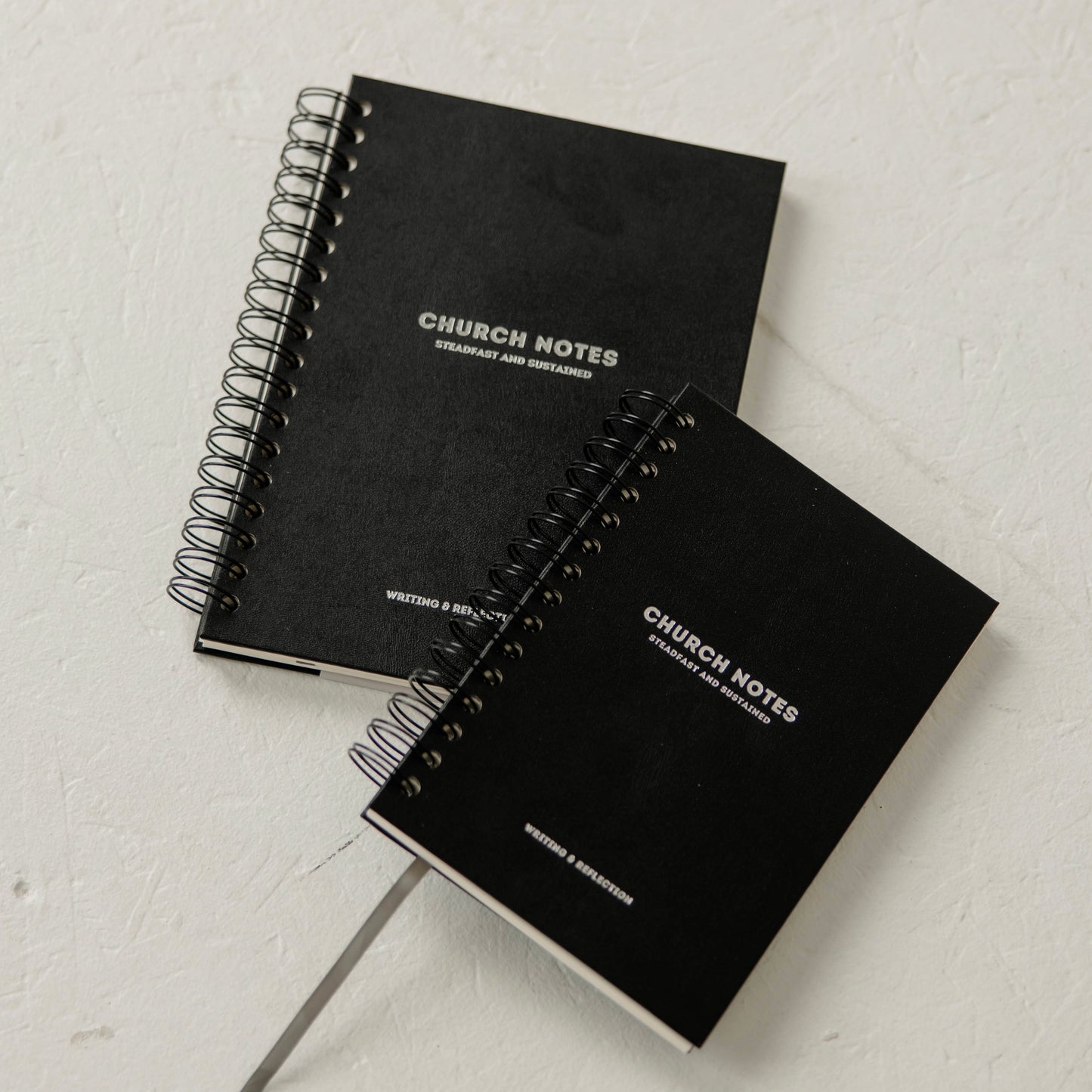 Church Notes Journal - EXTRA MARGIN SPACE Edition - Black Leatherette